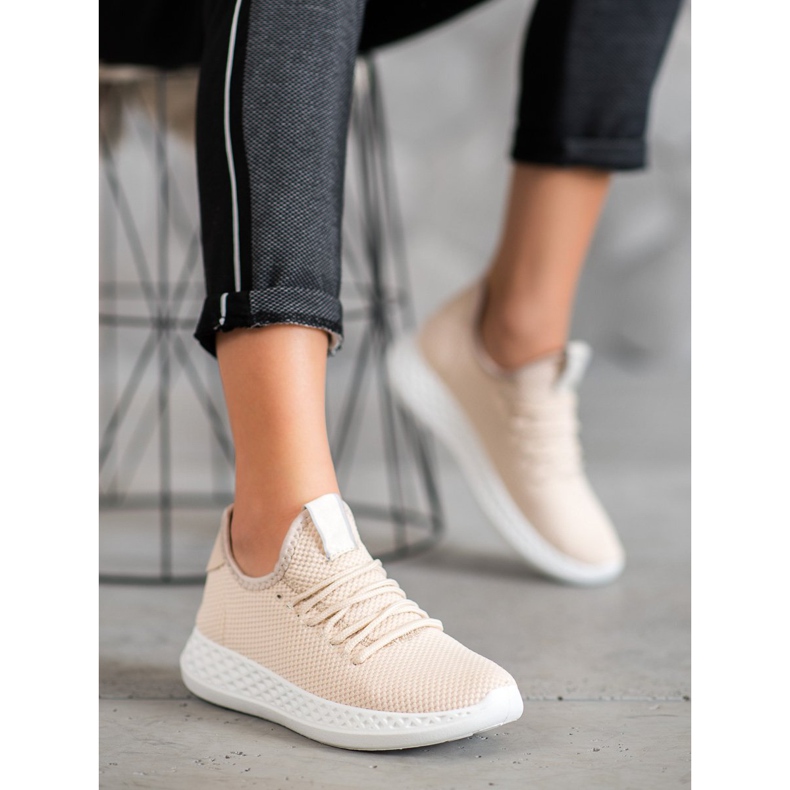 SHELOVET Chaussures de sport avec maille brun 1