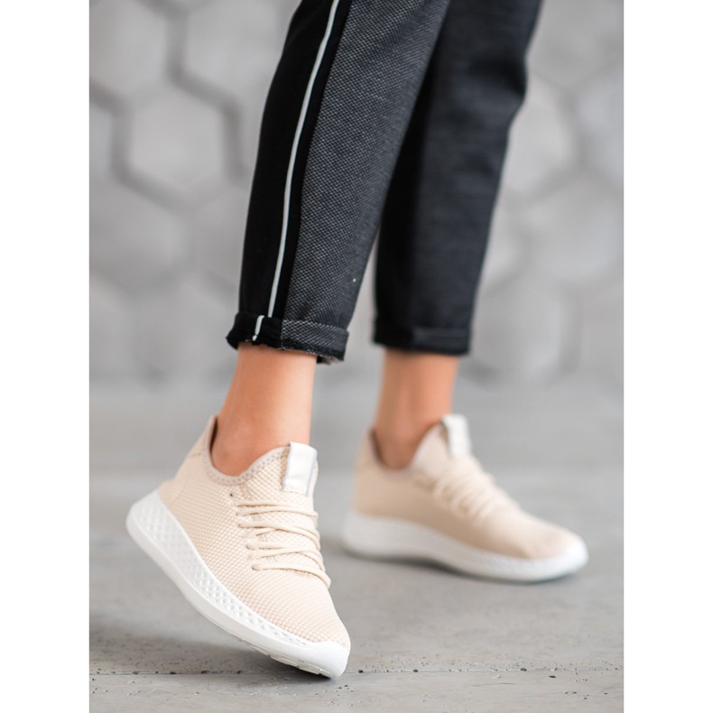 SHELOVET Chaussures de sport avec maille brun 2