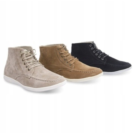Chaussures Hautes En Daim Y035 Noir le noir 2