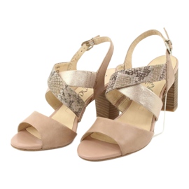 Sandales femme Caprice 28312 beige 3