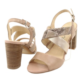 Sandales femme Caprice 28312 beige 4