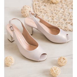 Sergio Leone Sandales élégantes à bout ouvert brun 1 Sergio Leone Sandales élégantes à bout ouvert brun 1