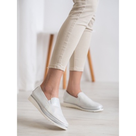 Sergio Leone Chaussures à enfiler argentées gris 2