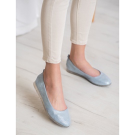 Sergio Leone Ballerines Textile À Paillettes bleu 2