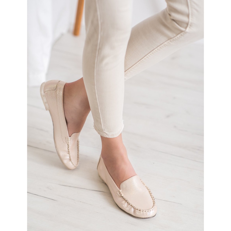 Sergio Leone Mocassins effet holo jaune 2