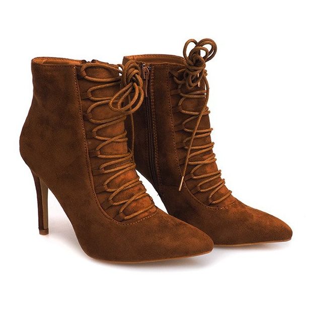 Bottes À Talons Hauts 595SE Camel brun 2