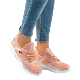 Chaussures de sport pour femmes roses SH809 1