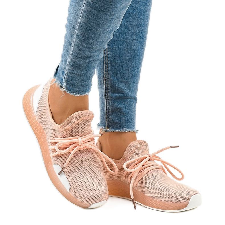 Chaussures de sport pour femmes roses B-6851 1 Chaussures de sport pour femmes roses B-6851 1