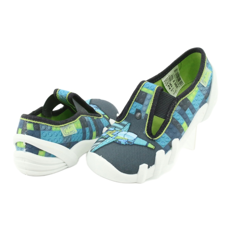 Chaussures enfant Befado 290X192 bleu gris vert 4
