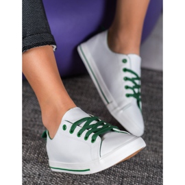 SHELOVET Baskets confortables blanc 2