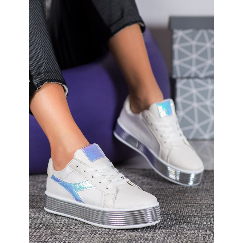 Ideal Shoes X-9758w blanche 1 Ideal Shoes X-9758w blanche 1