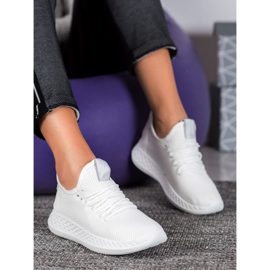 SHELOVET Chaussures de sport avec maille blanche jaune 1 SHELOVET Chaussures de sport avec maille blanche jaune 1