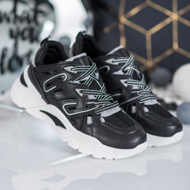 Small Swan Baskets confortables en cuir écologique noir 1