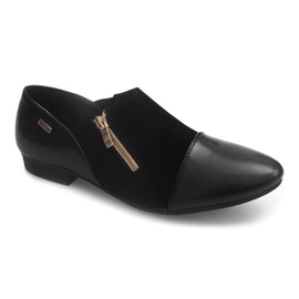 Chaussures Classiques Avec Fermeture Éclair LS96 Noir 1