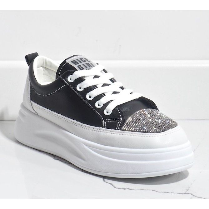 Baskets sneakers noires ornées de G140-1 1