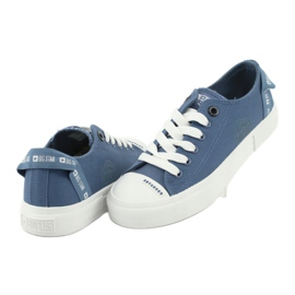 Big Star Baskets en jean à lacets FF274211 bleu 4