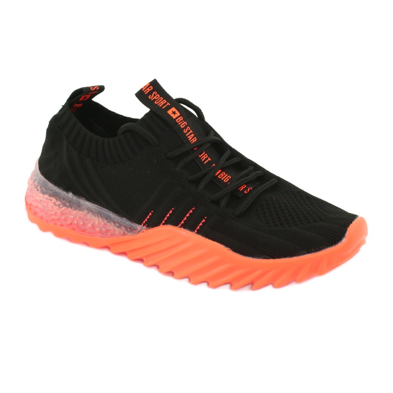 Chaussures de sport à enfiler / à lacets Big Star FF274342 incolore noir orange 1