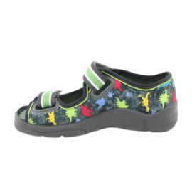 Chaussures enfant Befado 969X140 rouge bleu gris vert jaune 2