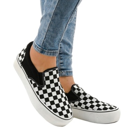 Baskets à enfiler noires B5138-B blanche 2