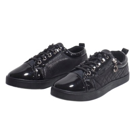 Baskets noires à la mode pour femmes R19-11 le noir 2