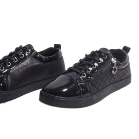 Baskets noires à la mode pour femmes R19-11 le noir 3
