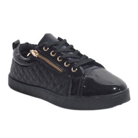 Baskets noires à la mode pour femmes R19-2 le noir 1