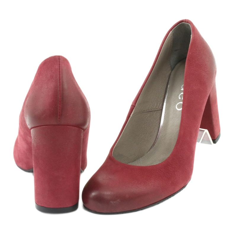 Chaussures femme classiques Edeo 2119 bordeaux multicolore 3 Chaussures femme classiques Edeo 2119 bordeaux multicolore 3