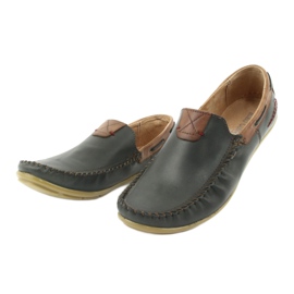 Mocassins cuir homme Riko 781 brun bleu marin 4 Mocassins cuir homme Riko 781 brun bleu marin 4