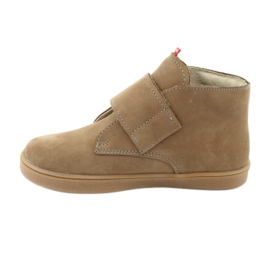 Bottines Velcro Mazurek 1101 beige foncé 2 Bottines Velcro Mazurek 1101 beige foncé 2