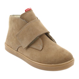 Bottines Velcro Mazurek 1101 beige foncé 1 Bottines Velcro Mazurek 1101 beige foncé 1