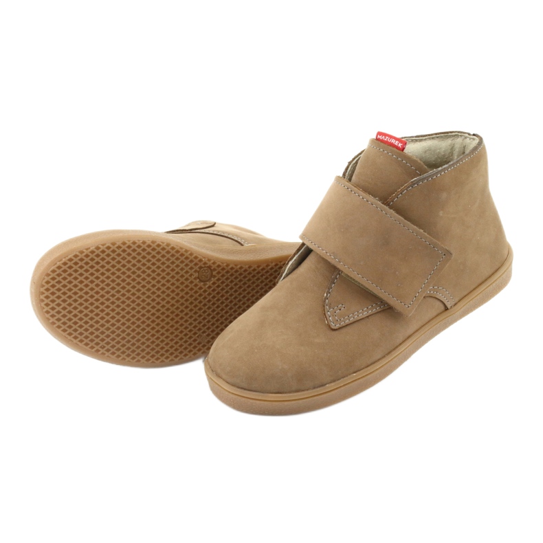 Bottines Velcro Mazurek 1101 beige foncé 5 Bottines Velcro Mazurek 1101 beige foncé 5
