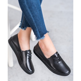 Filippo Baskets en cuir élégantes noir 1