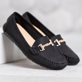 Clowse Mocassins Noirs Avec Ornement 2