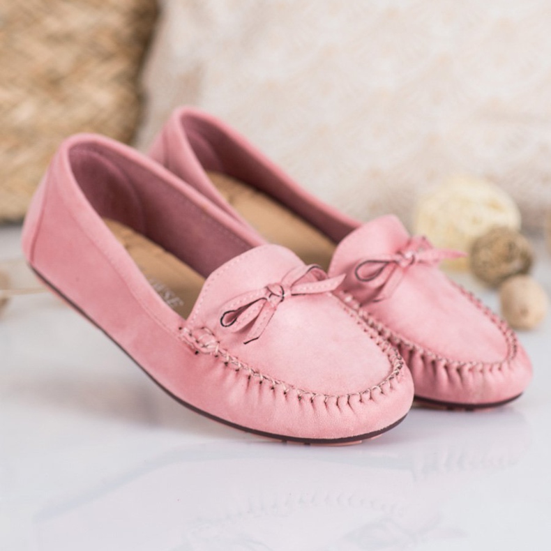 Clowse Mocassins à poudre avec nœud rose 2