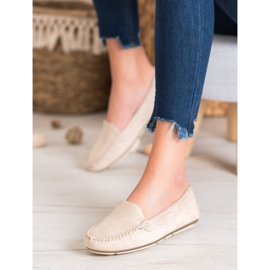 Clowse Mocassins Beiges En Daim 2