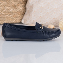 Fama Mocassins élégants bleu marine bleu 1