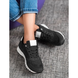 SHELOVET Baskets de sport noir 1