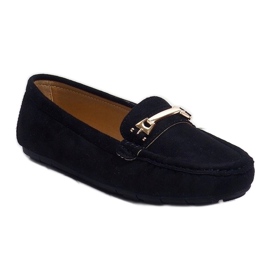 Mocassins noirs à boucle FM2958-2 le noir 1
