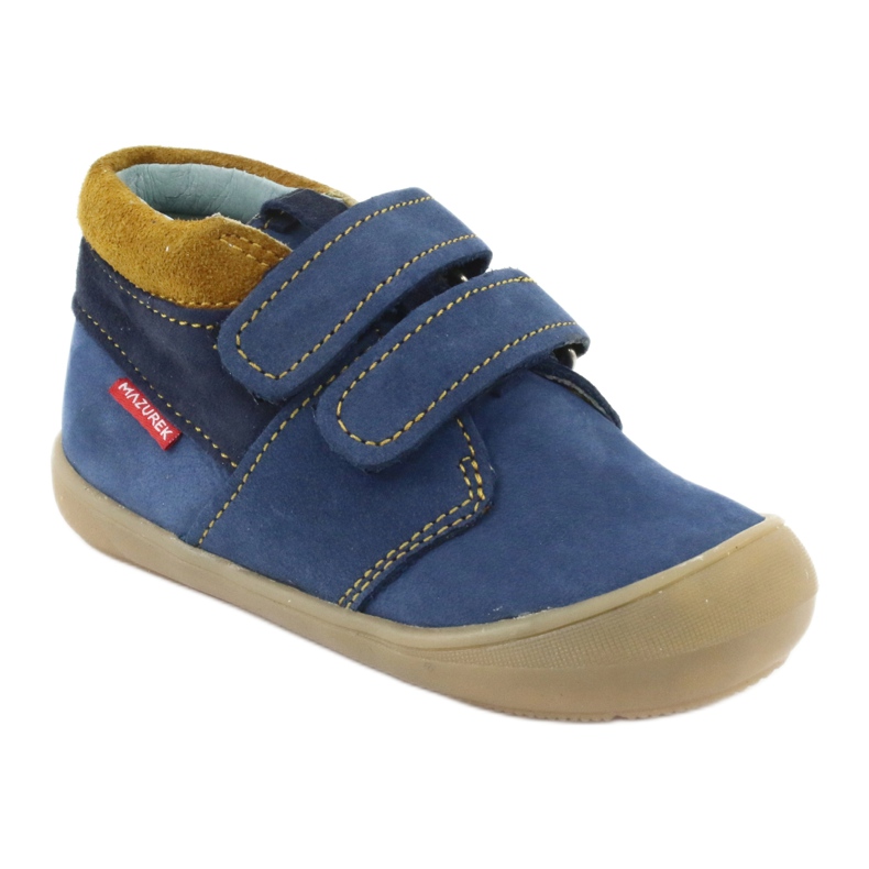 Bottines velcro garçon Mazurek 1355, bleu marine/marron 1 Bottines velcro garçon Mazurek 1355, bleu marine/marron 1
