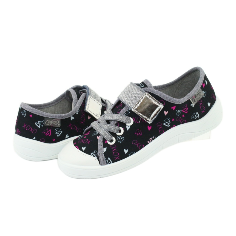 Chaussures pour enfants Befado 251Y142 noir rose gris 4