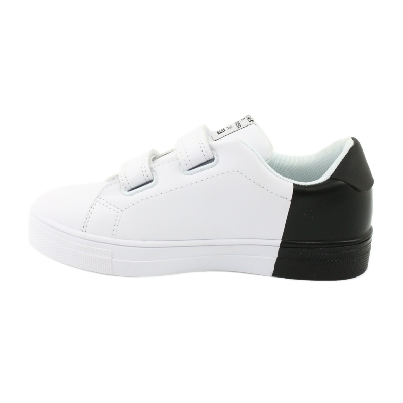 Baskets American Club ES05 blanches et noires le noir 2