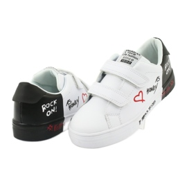 Baskets American Club ES05 blanches et noires le noir 4