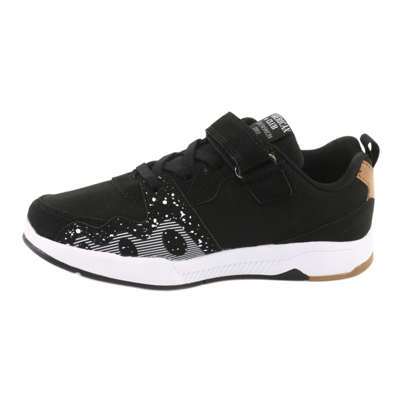 American Club Chaussures de sport pour enfants club américain BS03 noir blanche le noir 2