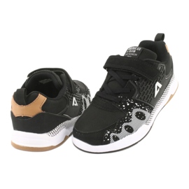 American Club Chaussures de sport pour enfants club américain BS03 noir blanche le noir 4
