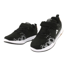 American Club Chaussures de sport pour enfants club américain BS03 noir blanche le noir 3