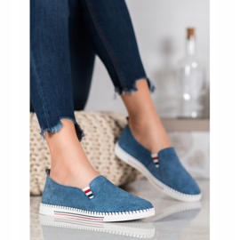 Filippo Baskets en cuir bleu marine 1