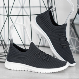 SHELOVET Chaussures à enfiler en textile le noir 1 SHELOVET Chaussures à enfiler en textile le noir 1