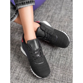 SHELOVET Chaussures de sport noir rouge multicolore 1