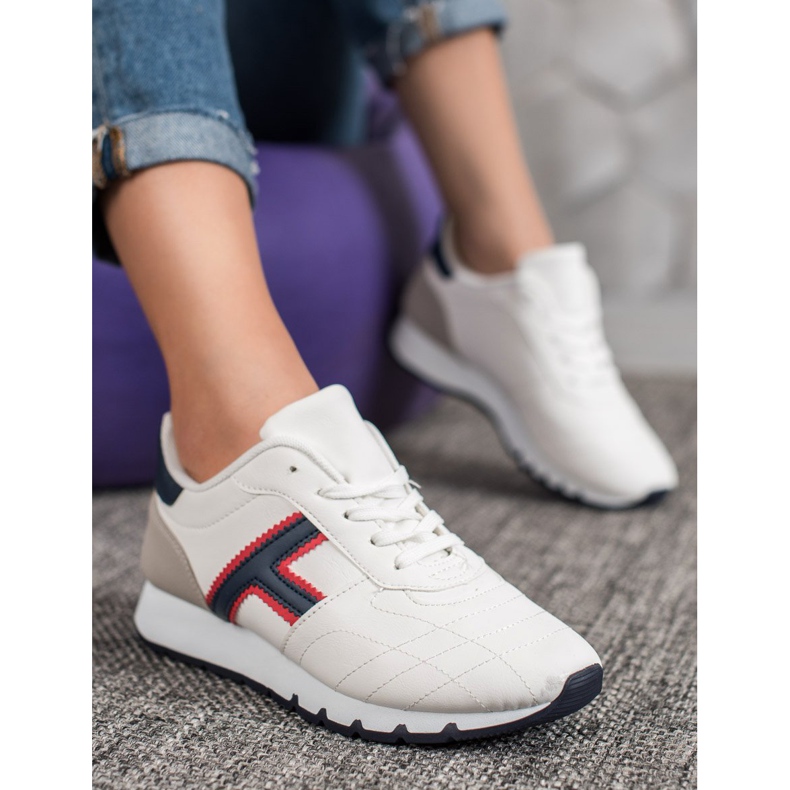 SHELOVET Chaussures de sport blanc multicolore 1