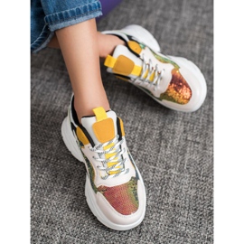 Weide Baskets à la mode avec des paillettes multicolore 2